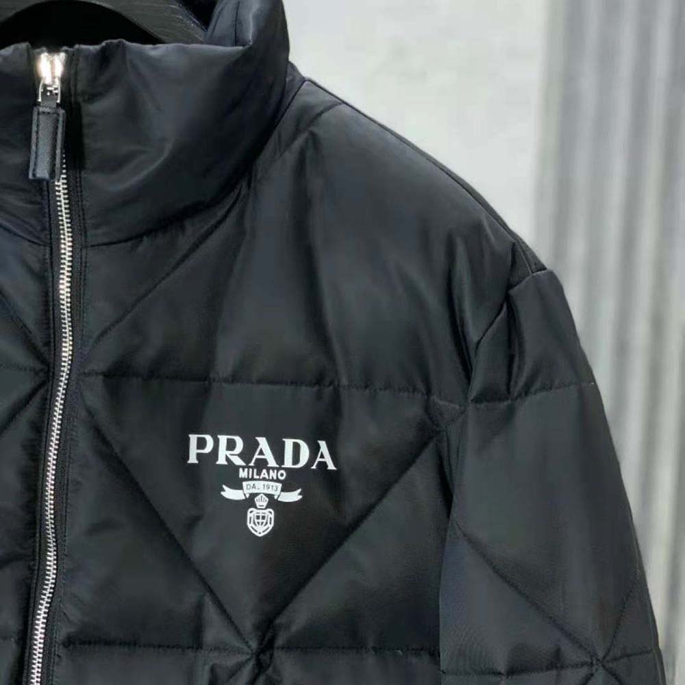 Prada Women Re-Nylon Down Jacket-Black - image 5