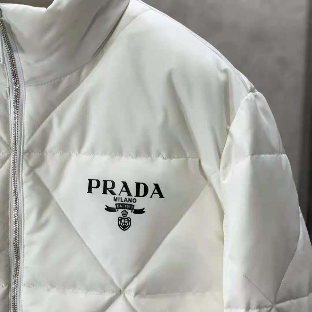 Prada Women Re-Nylon Down Jacket-White - image 5