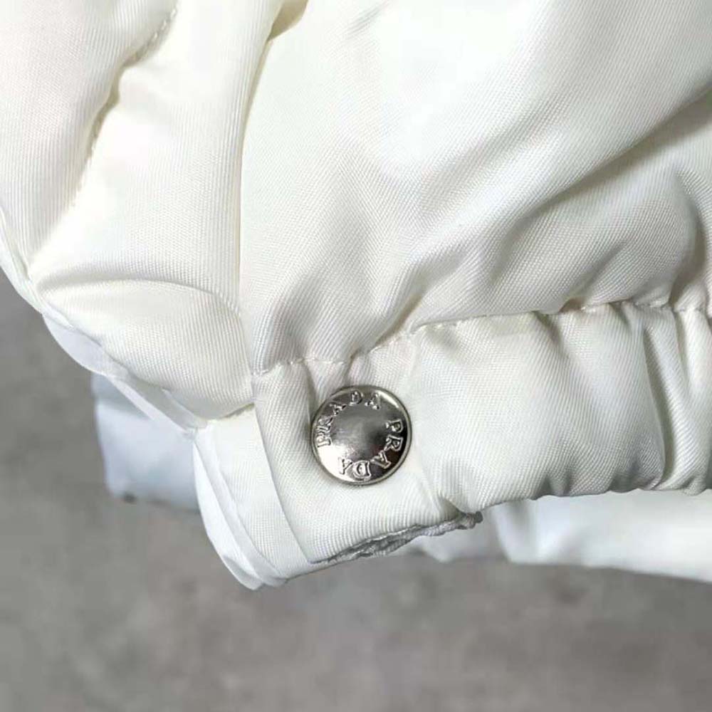 Prada Women Re-Nylon Down Jacket-White - image 8