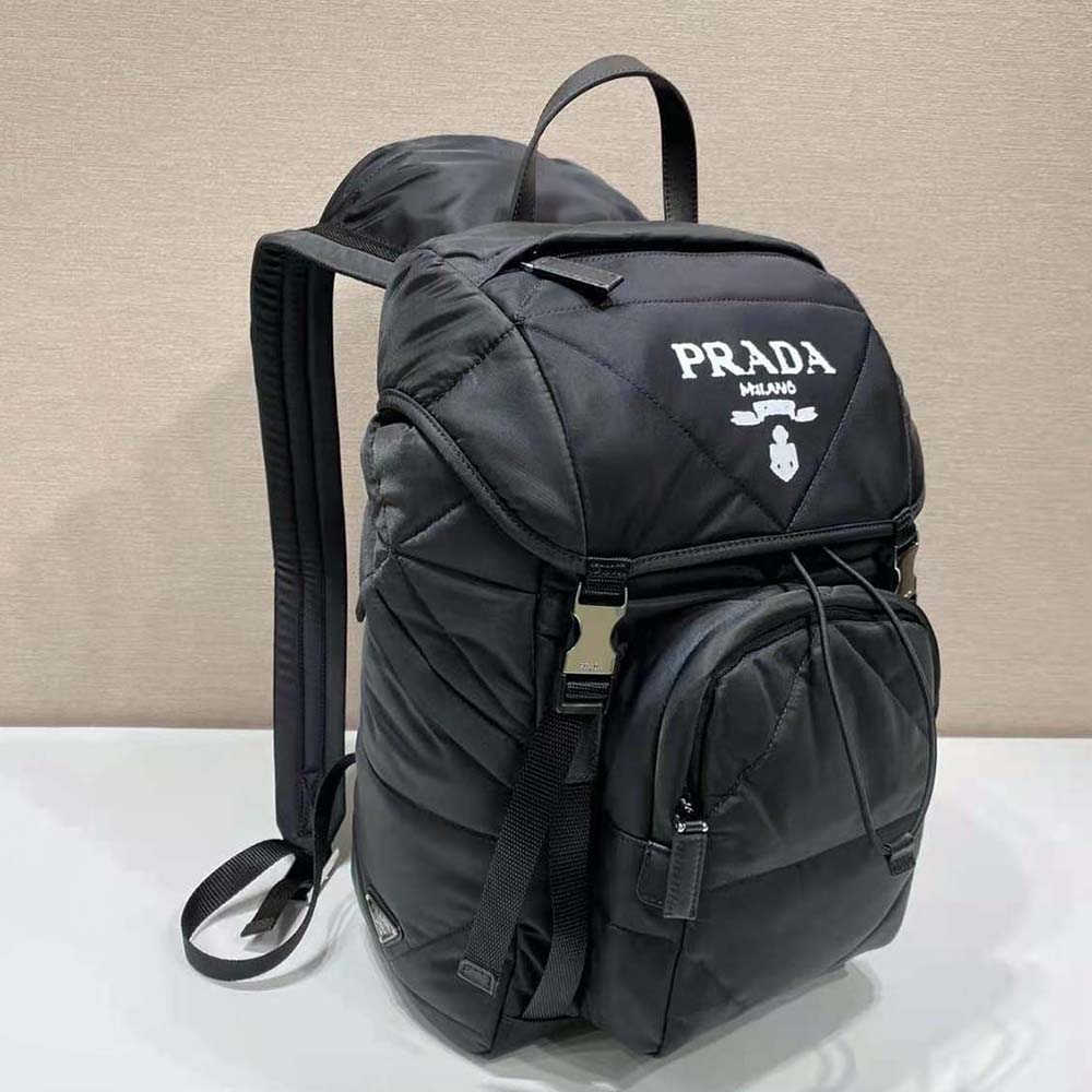 Prada Women Re-Nylon Padded Backpack with Hood - image 4