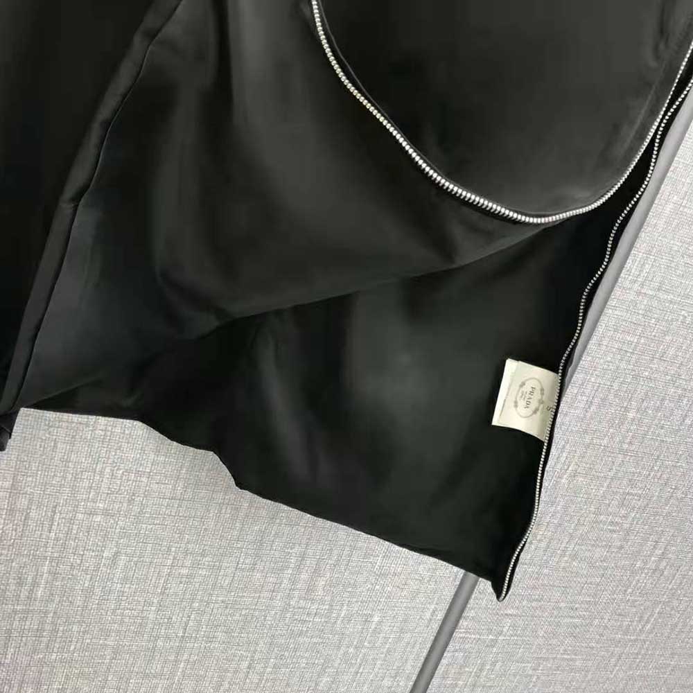 Prada Women Sleeveless Round-neck Re-Nylon Mini-Dress-Black - image 8