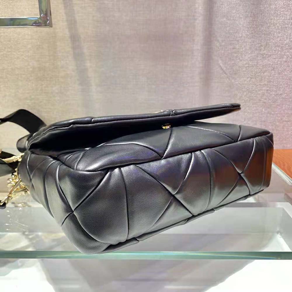 Prada Women System Nappa Leather Patchwork Bag-Black - image 6