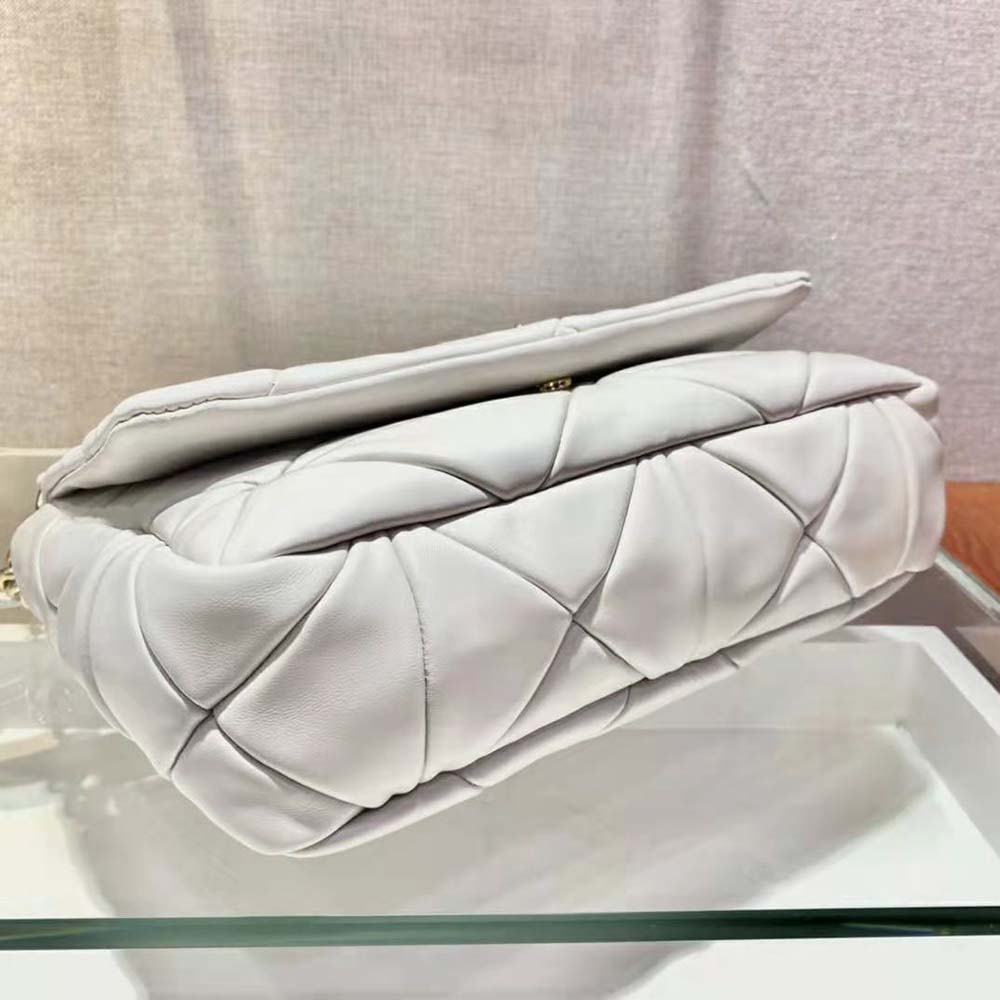 Prada Women System Nappa Leather Patchwork Bag-White - image 6