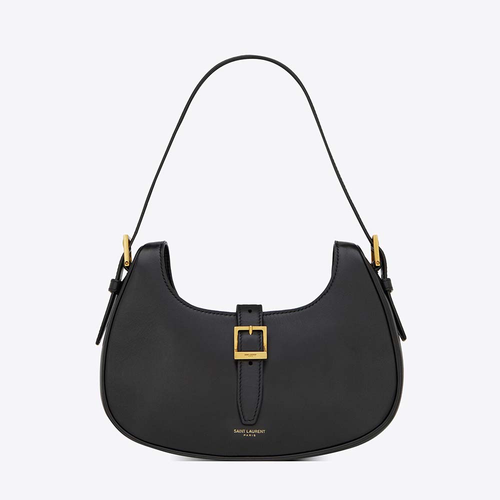 Saint Laurent YSL Women Le Fermoir Hobo Bag in Shiny Leather - image 1