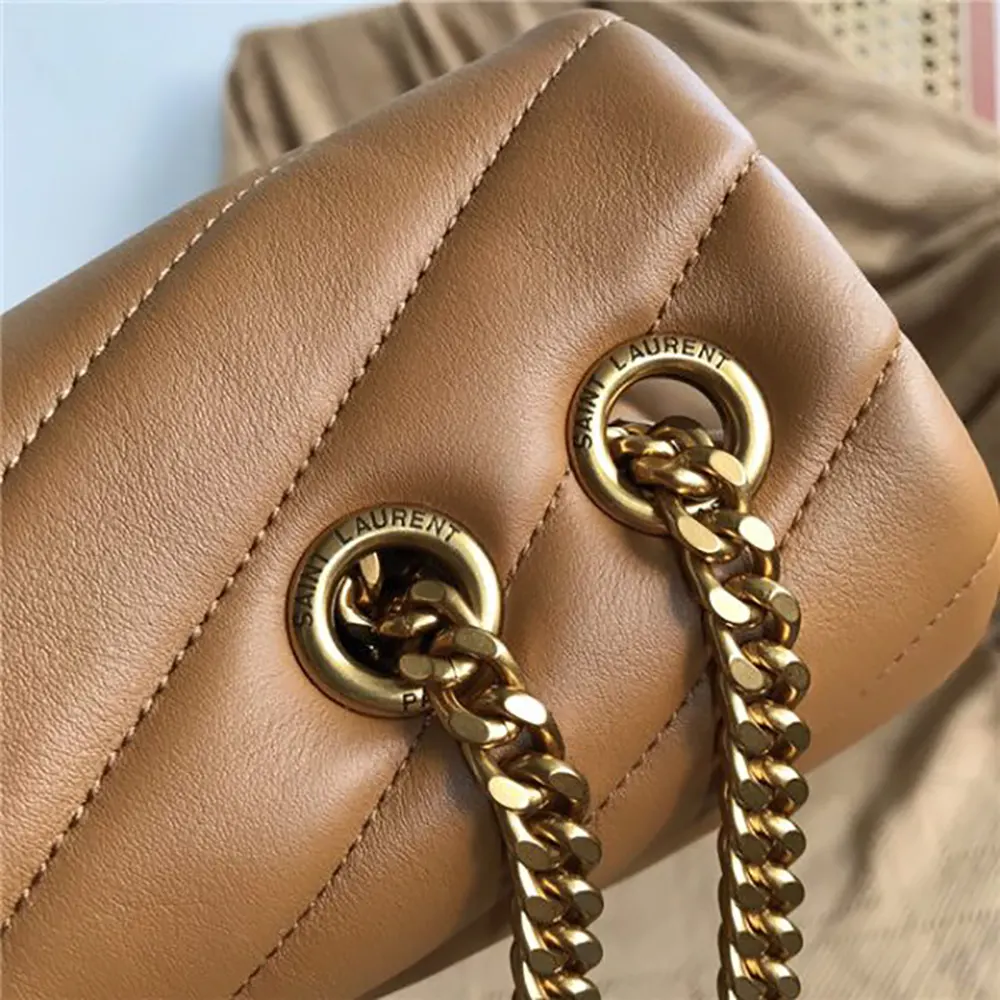 Saint Laurent YSL Women Loulou Small Bag in Matelasse Y Leather - image 9