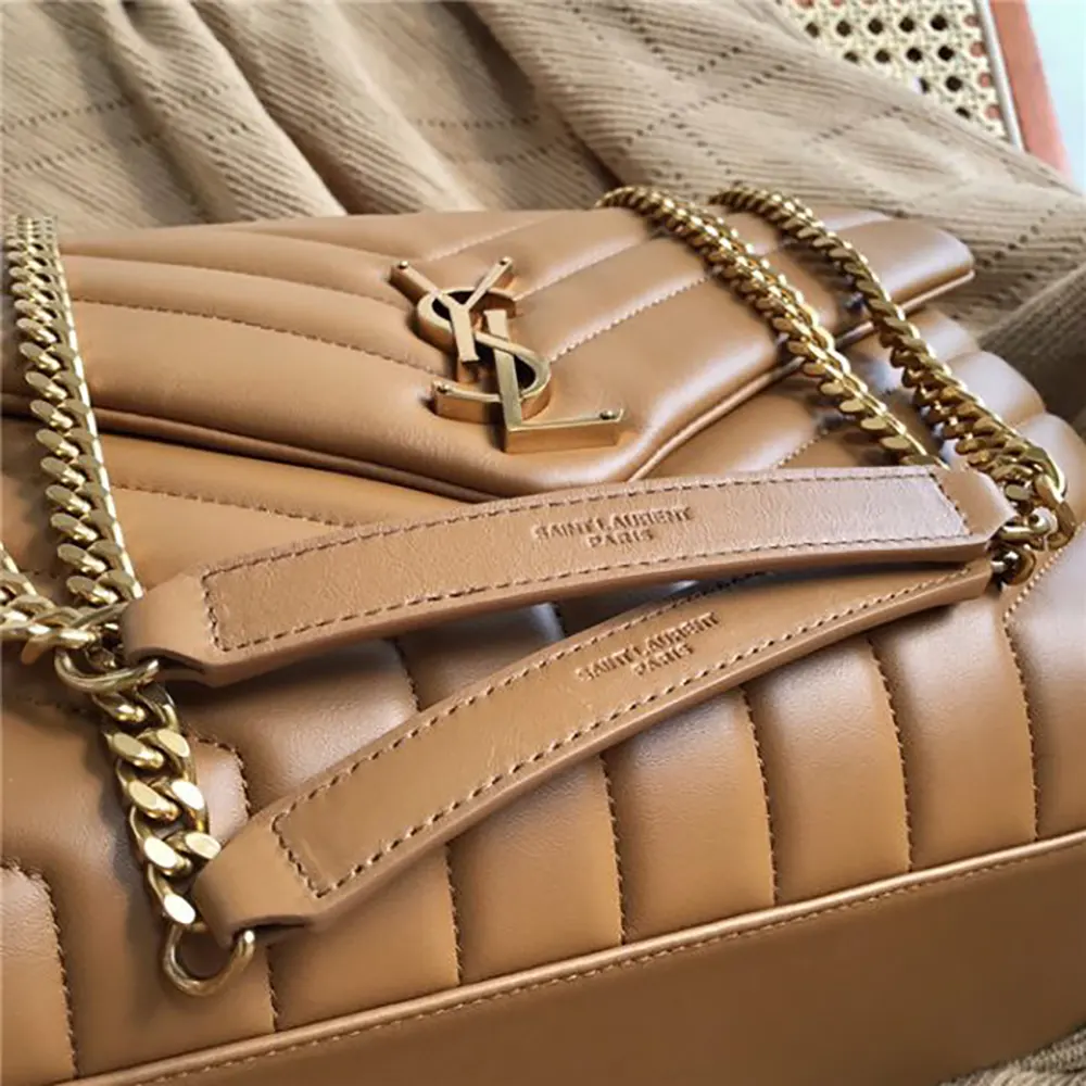 Saint Laurent YSL Women Loulou Small Bag in Matelasse Y Leather - image 8