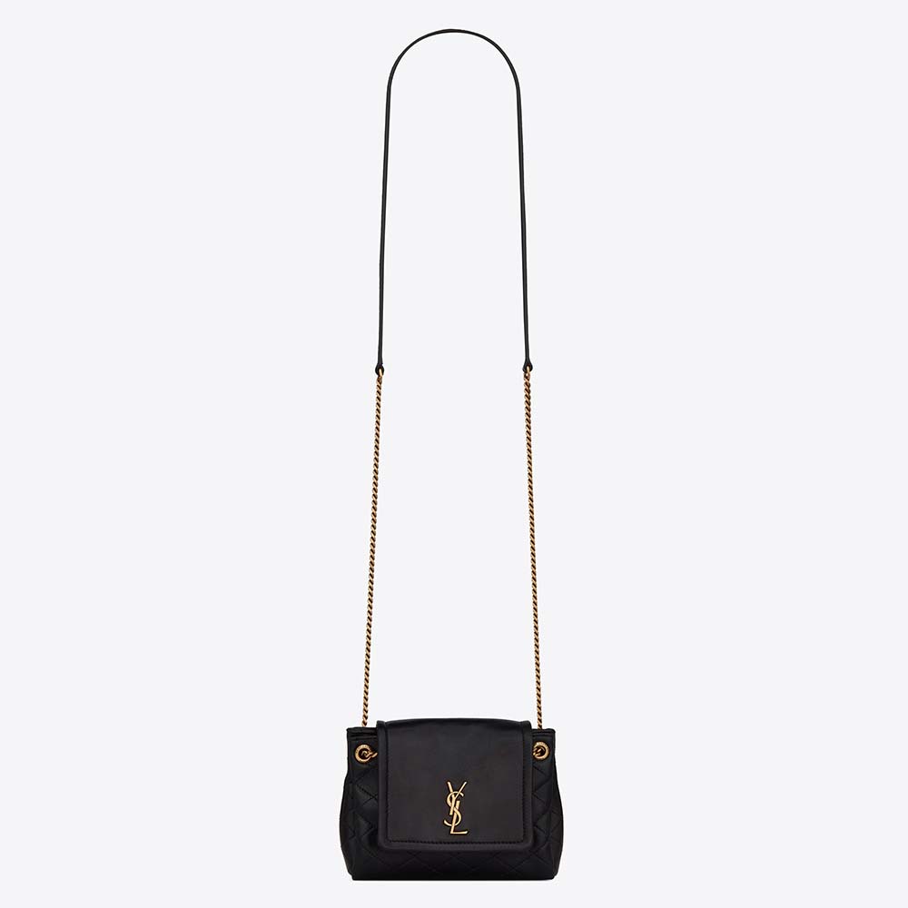 Saint Laurent YSL Women Mini Nolita in Lambskin-Black - image 1