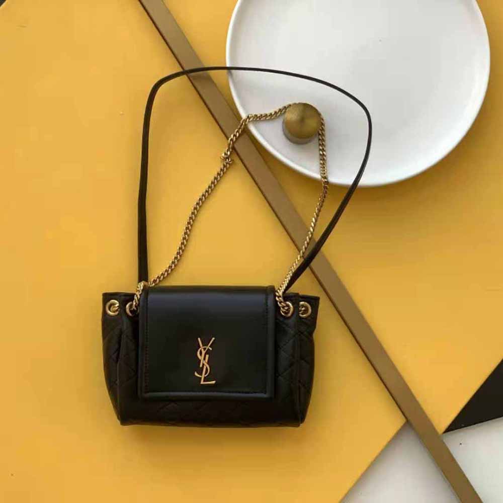Saint Laurent YSL Women Mini Nolita in Lambskin-Black - image 2