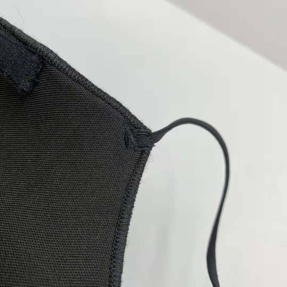 Balenciaga Women Care Mask in Black and White Printed Neoprene - image 8