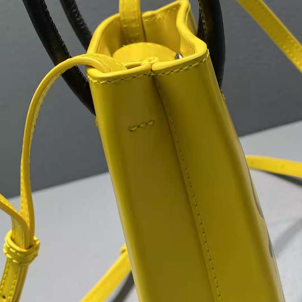 Balenciaga Women the Simpsons Tm 20th Television Mini Shopping Bag in Shiny Box Calfskin in Yellow - image 6