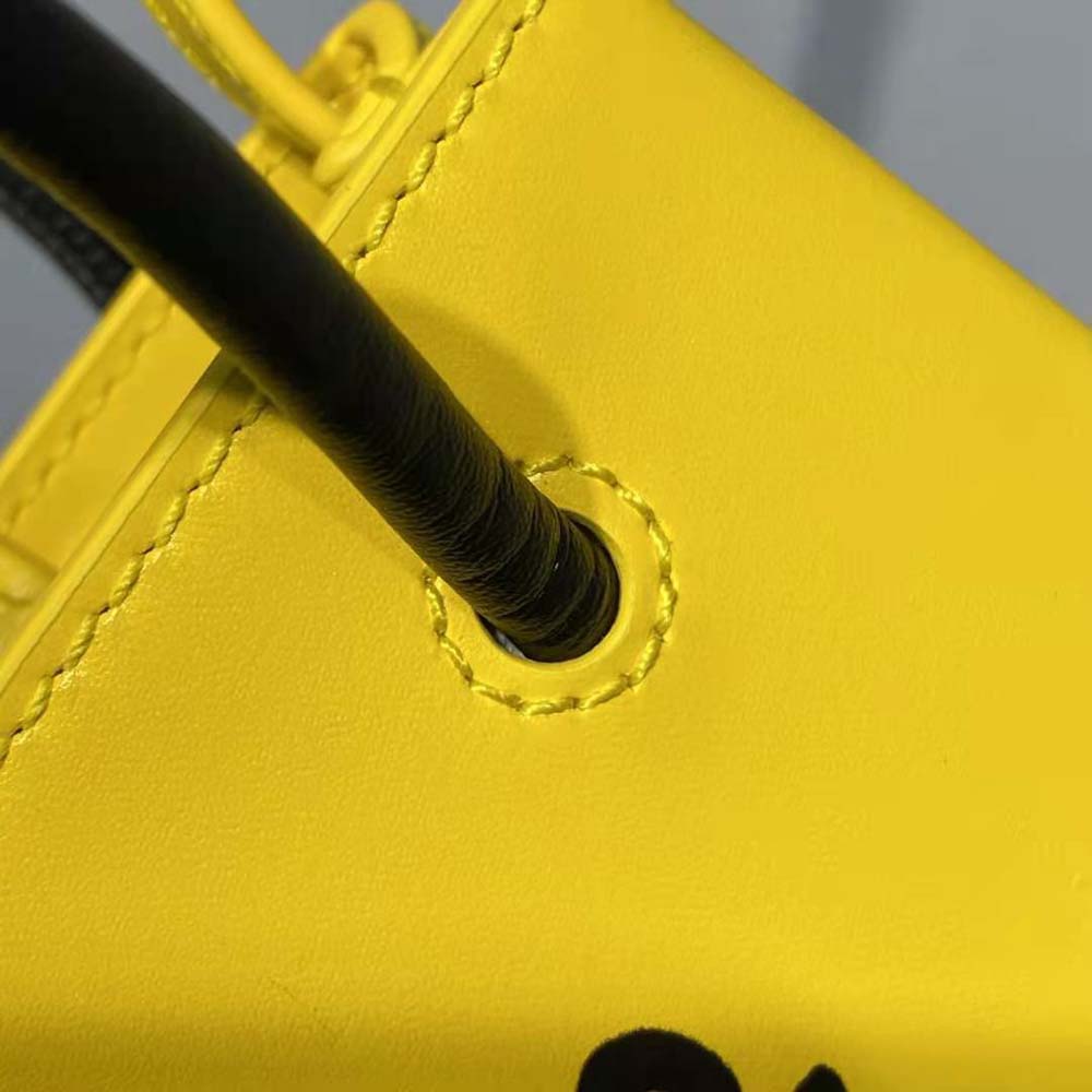 Balenciaga Women the Simpsons Tm 20th Television Mini Shopping Bag in Shiny Box Calfskin in Yellow - image 7