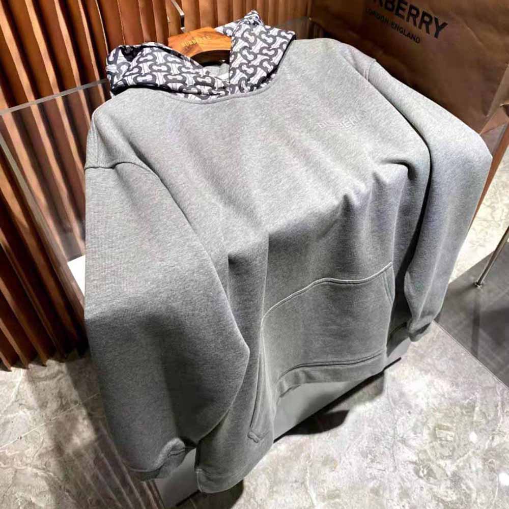 Burberry Women Monogram Print Cotton Oversized Hoodie - image 5