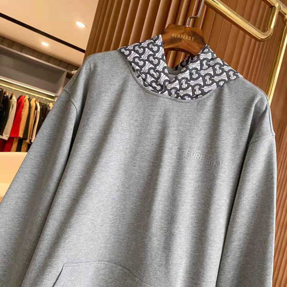 Burberry Women Monogram Print Cotton Oversized Hoodie - image 4