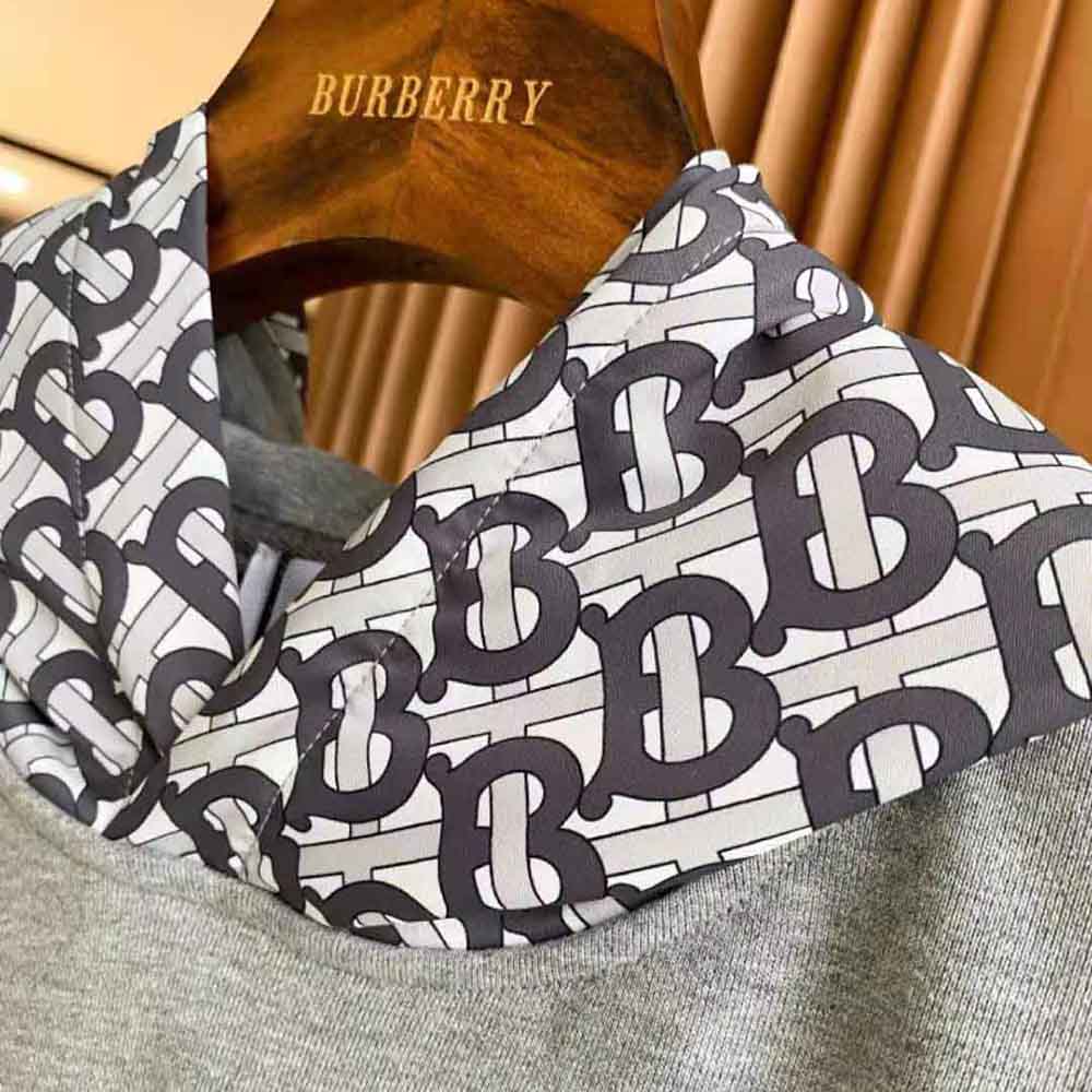 Burberry Women Monogram Print Cotton Oversized Hoodie - image 6
