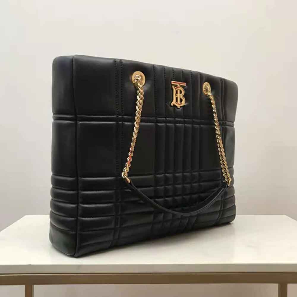 Burberry Women Medium Quilted Lambskin Lola Shopper Bag - image 4