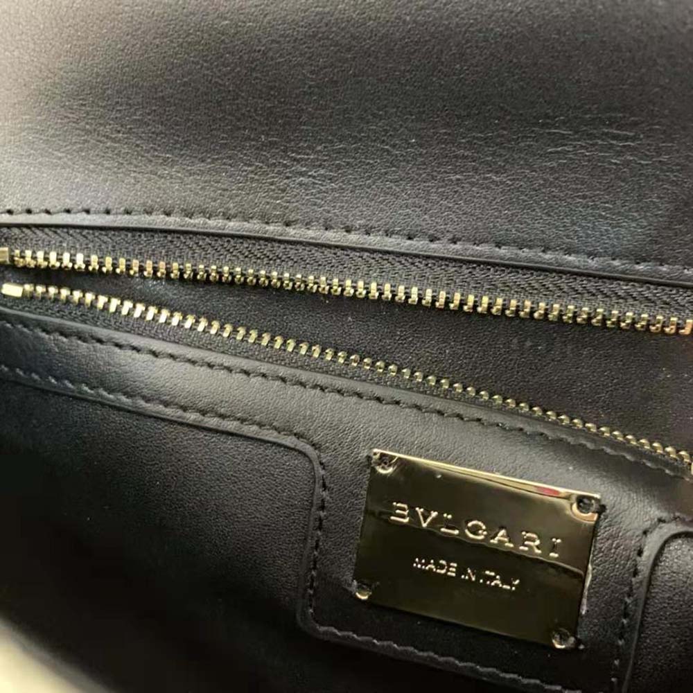 Bvlgari Women Serpenti Diamond Blast Shoulder Bag-Black - image 9