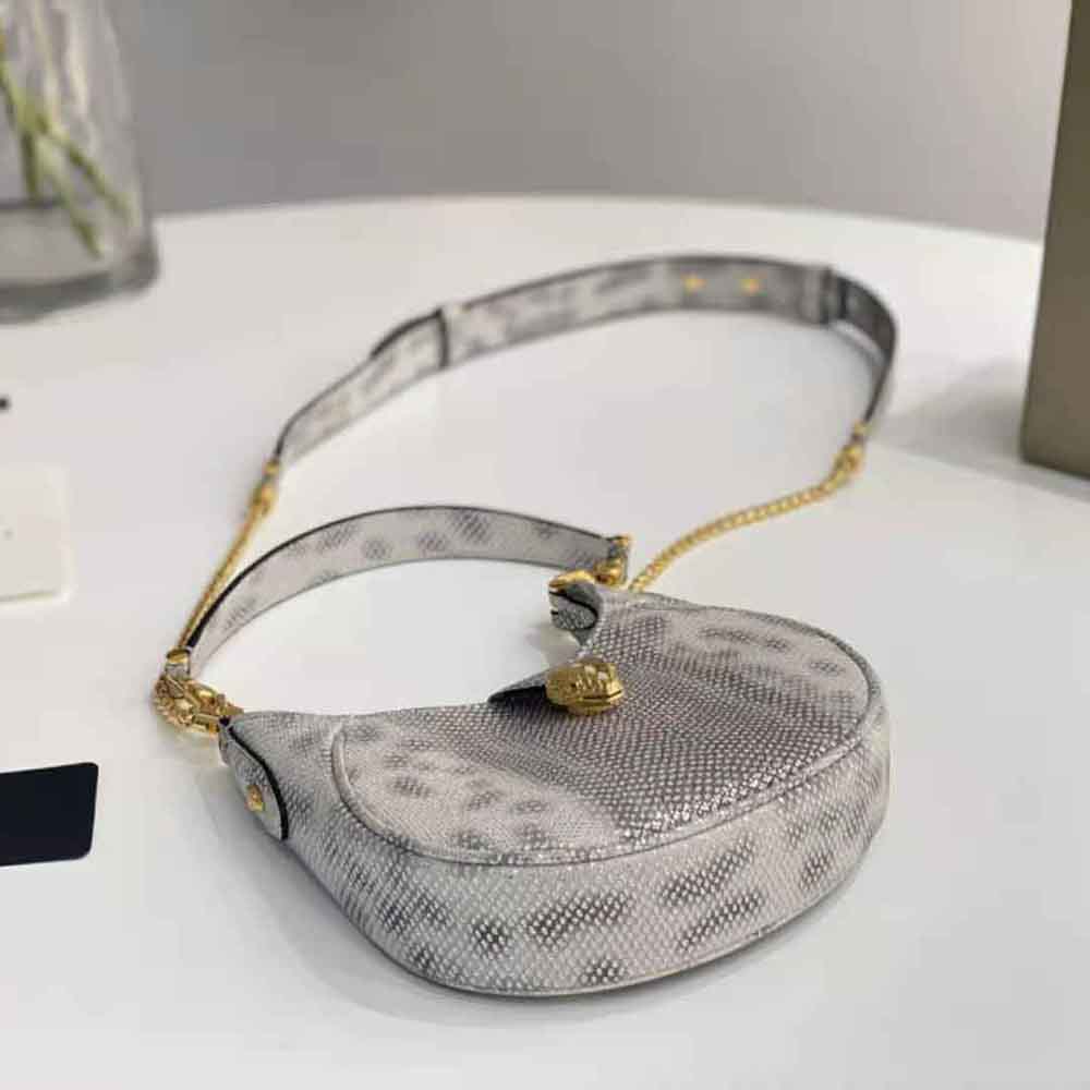 Bvlgari Women Serpenti Ellipse Crossbody Bag-Silver - image 5