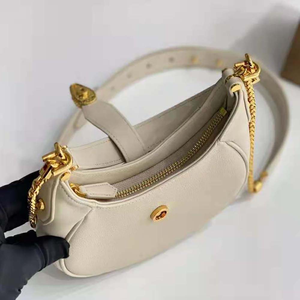 Bvlgari Women Serpenti Ellipse Crossbody Bag in Calf Leather-White - image 7