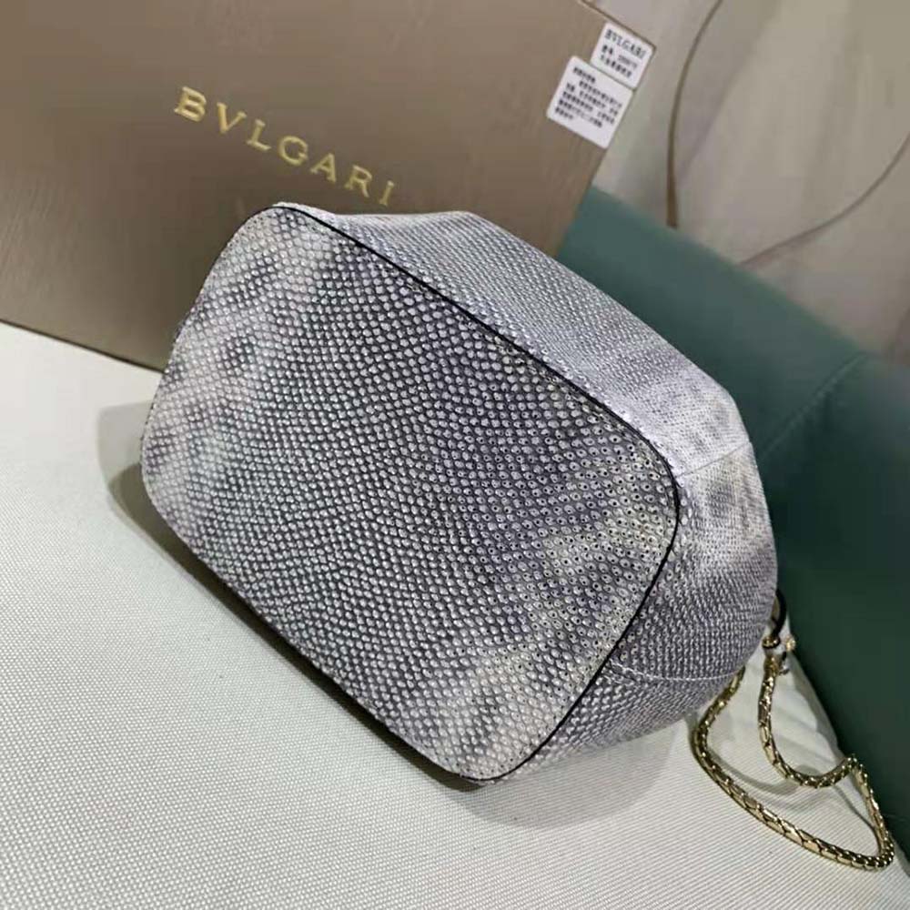 Bvlgari Women Serpenti Forever Bucket Bag-Silver - image 5