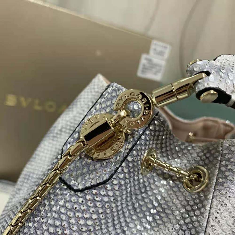 Bvlgari Women Serpenti Forever Bucket Bag-Silver - image 6