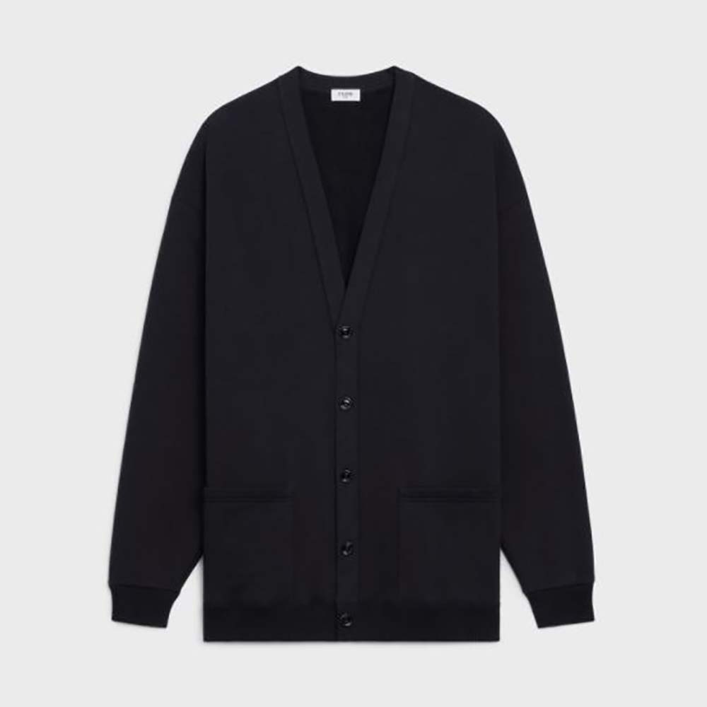 Celine Women Oversized Celine Cardigan in Cotton Fleece - image 1