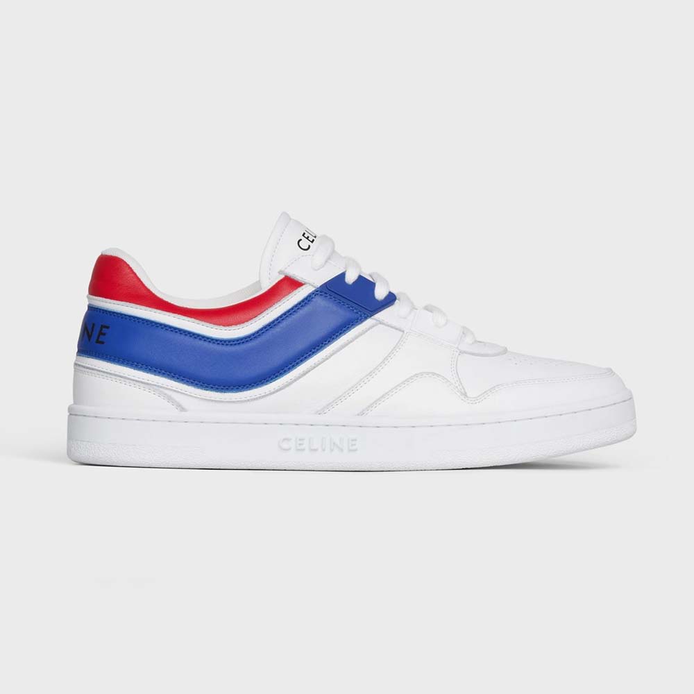 Celine Women Trainer Low Lace-up Sneaker in Calfskin-Blue - image 1