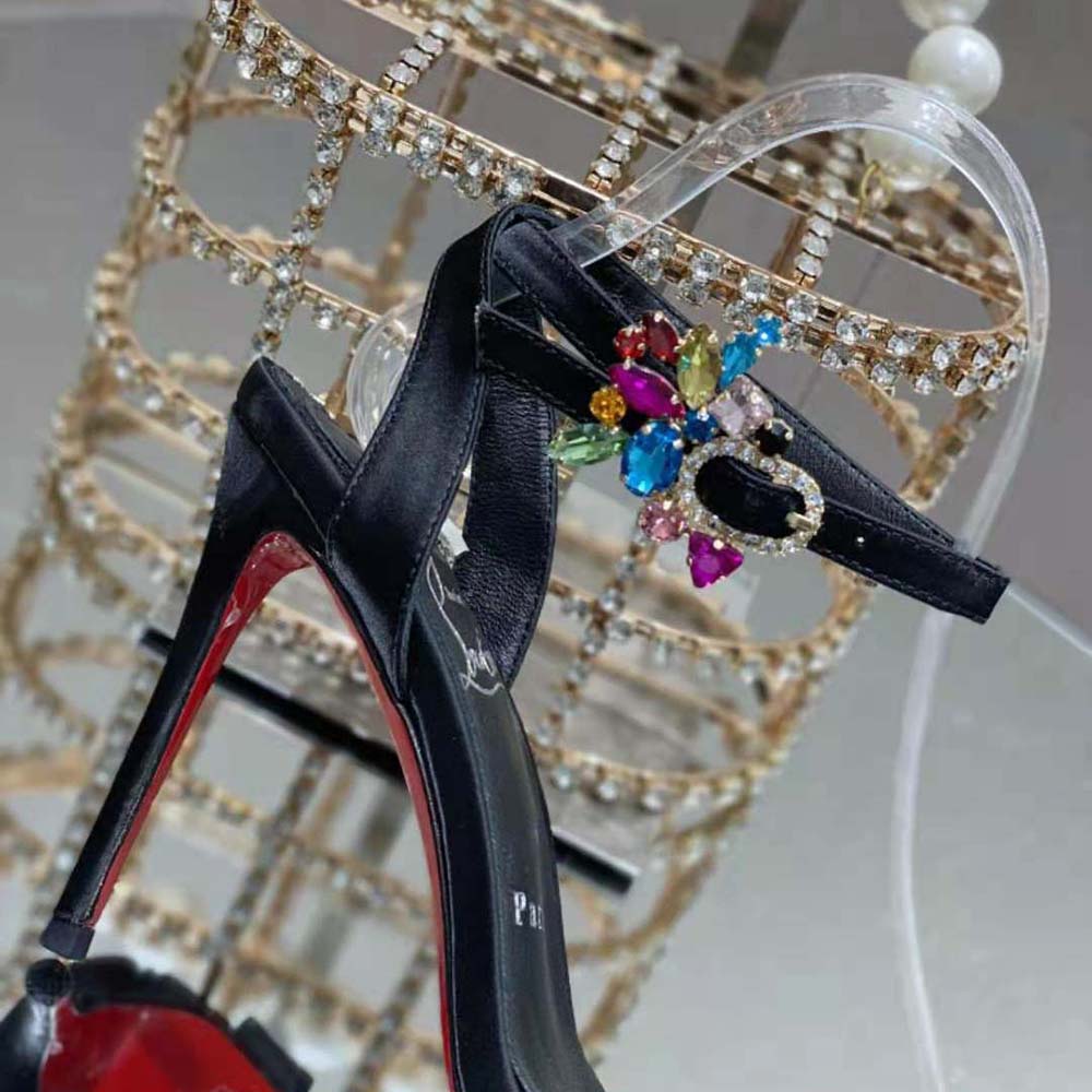 Christian Louboutin Women Goldie Joli 100 mm Heel Height-Black - image 8