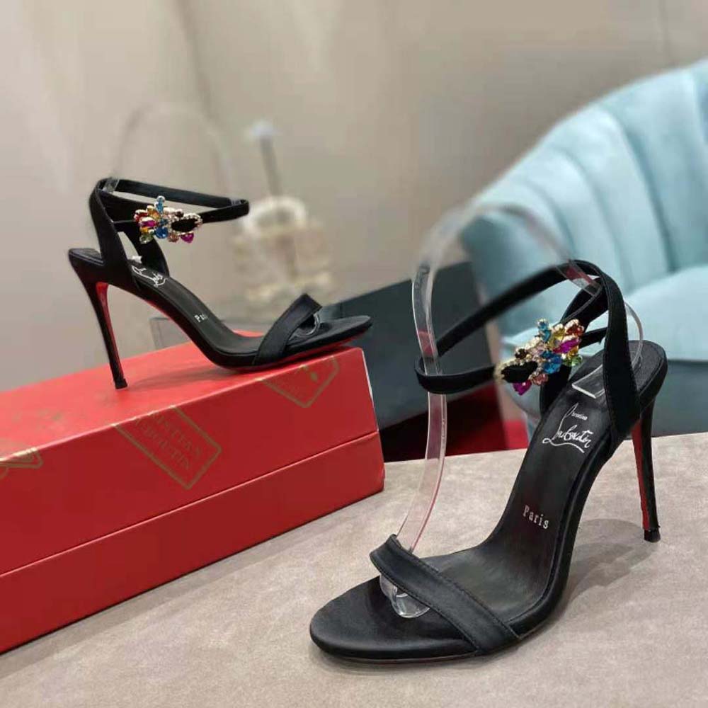 Christian Louboutin Women Goldie Joli 100 mm Heel Height-Black - image 5