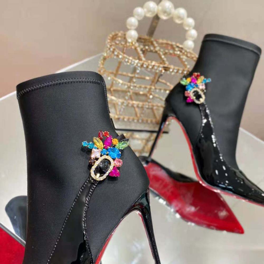 Christian Louboutin Women Jessie Booty Joli 100 mm Heel Height-Black - image 6