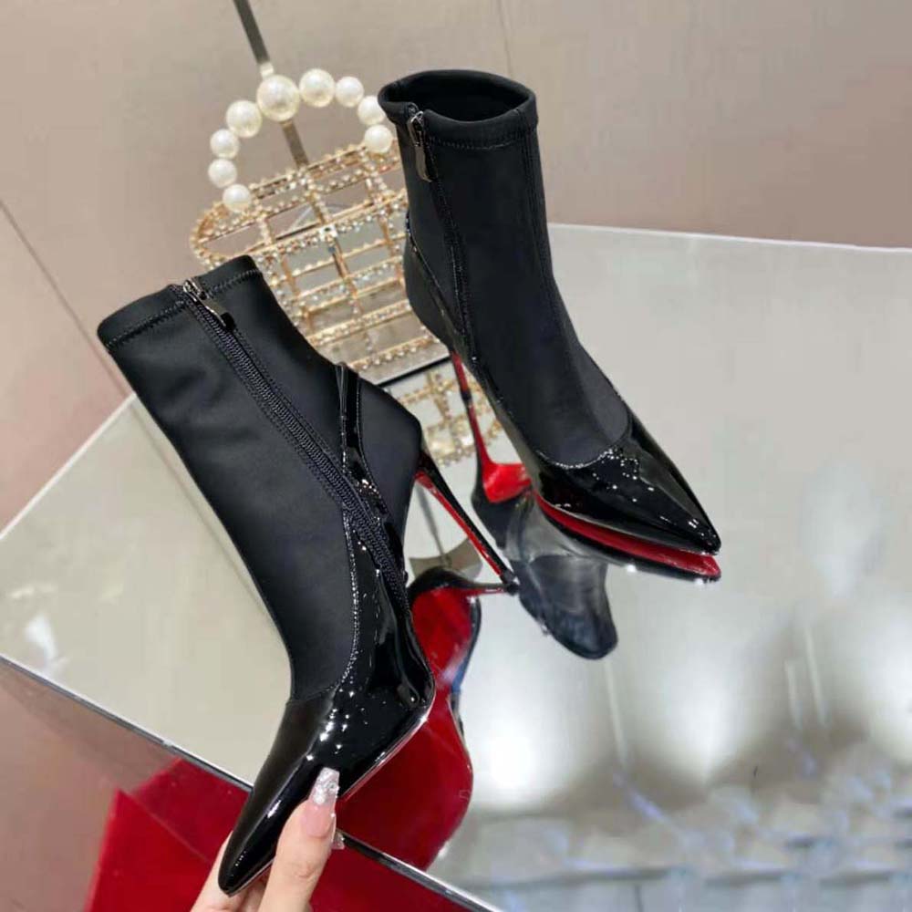 Christian Louboutin Women Jessie Booty Joli 100 mm Heel Height-Black - image 4