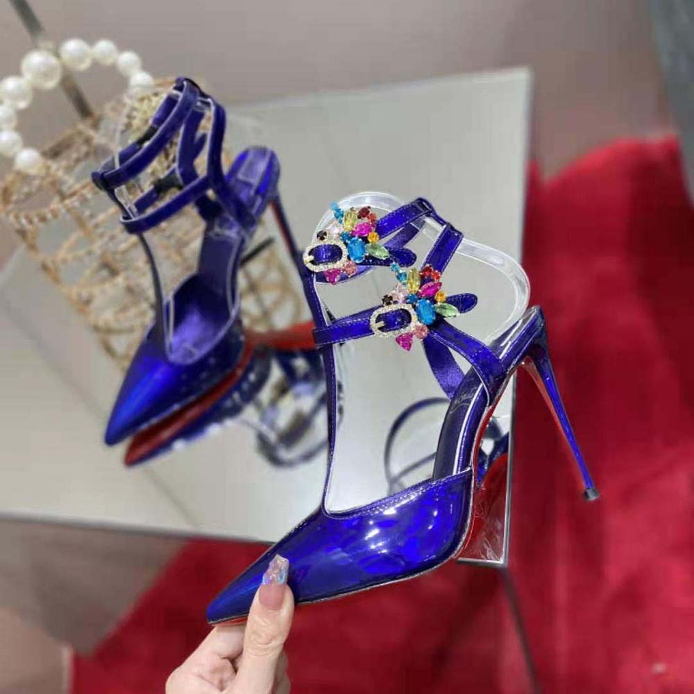Christian Louboutin Women Maravilla Joli 100 mm Heel Height-Purple - image 4