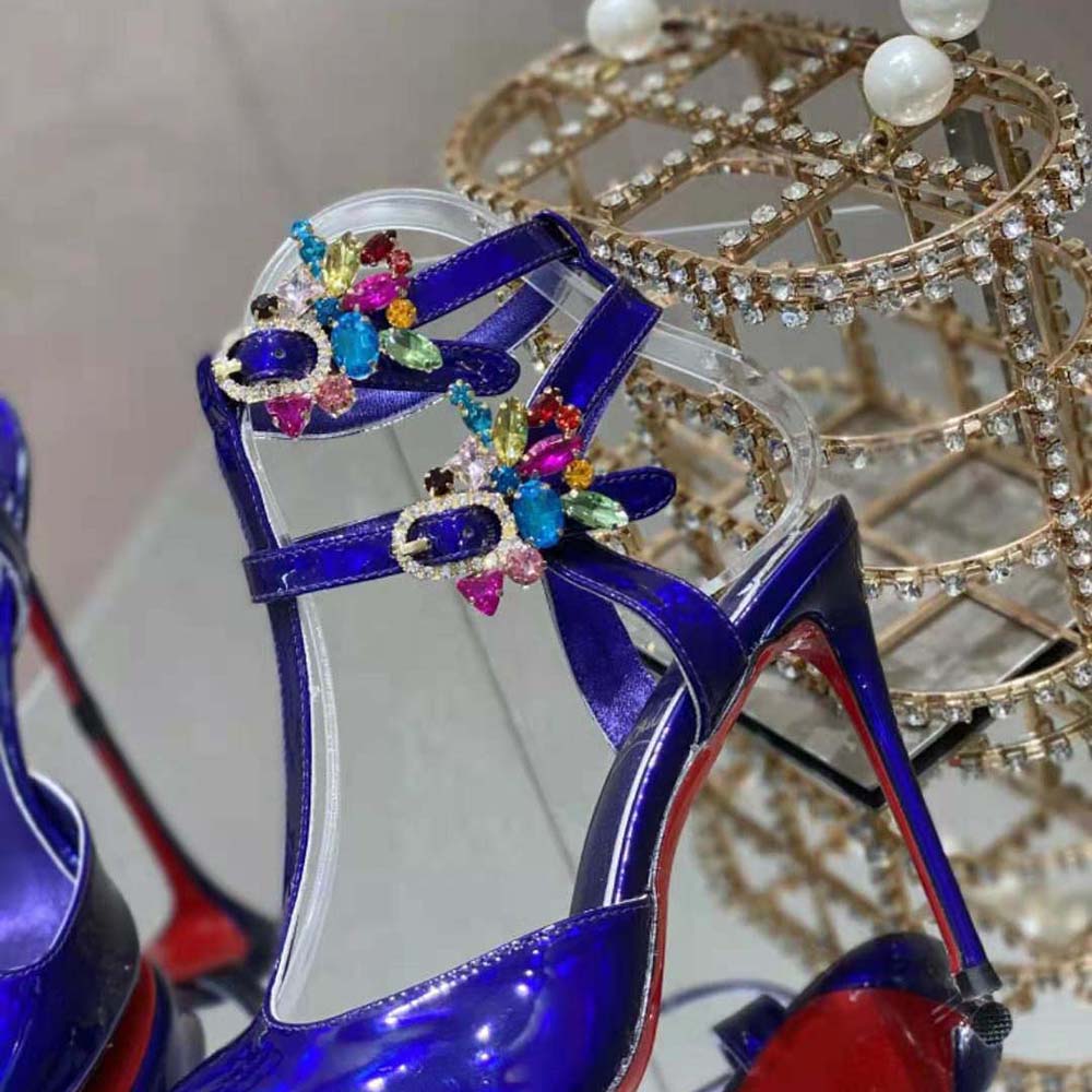 Christian Louboutin Women Maravilla Joli 100 mm Heel Height-Purple - image 9