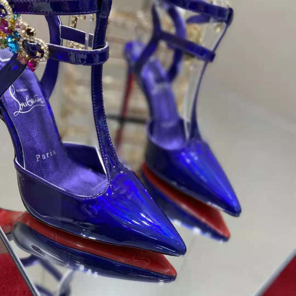 Christian Louboutin Women Maravilla Joli 100 mm Heel Height-Purple - image 6