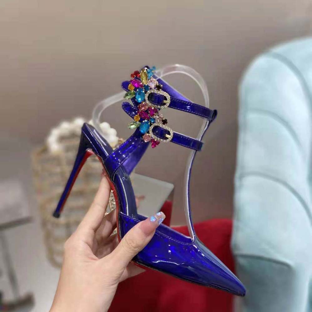 Christian Louboutin Women Maravilla Joli 100 mm Heel Height-Purple - image 8