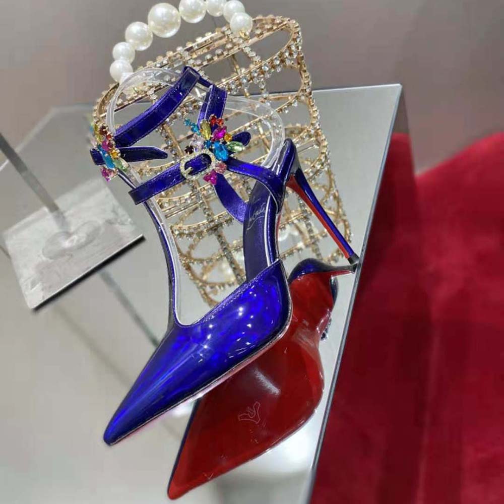 Christian Louboutin Women Maravilla Joli 100 mm Heel Height-Purple - image 7