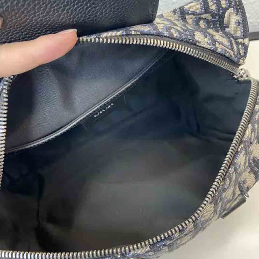 Dior Men Lingot 26 Bag Beige and Black Dior Oblique Jacquard - image 10