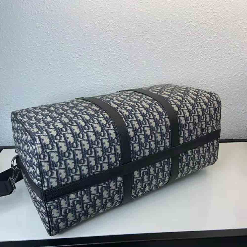Dior Men Lingot 50 Bag Beige and Black Dior Oblique Jacquard - image 5