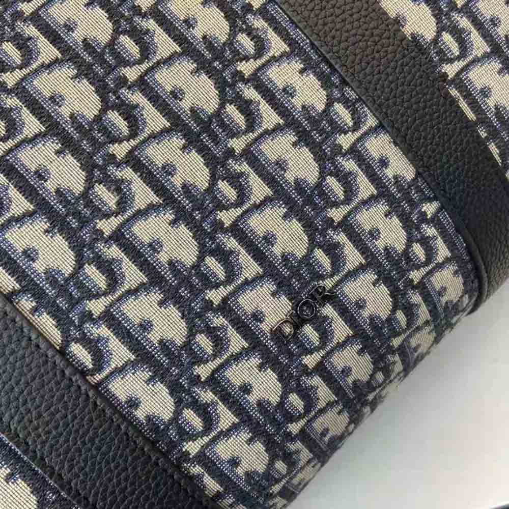 Dior Men Lingot 50 Bag Beige and Black Dior Oblique Jacquard - image 7