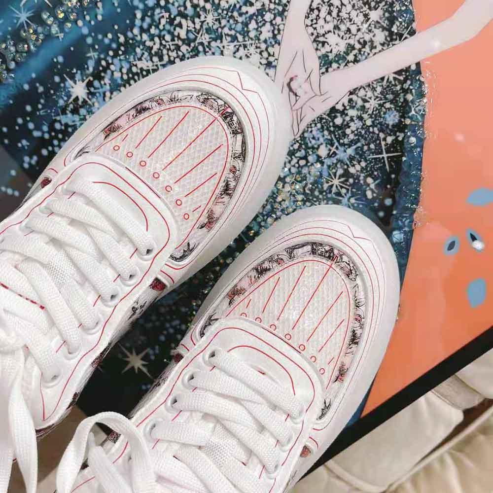 Dior Women Addict Sneaker White Calfskin and Technical Fabric - image 8