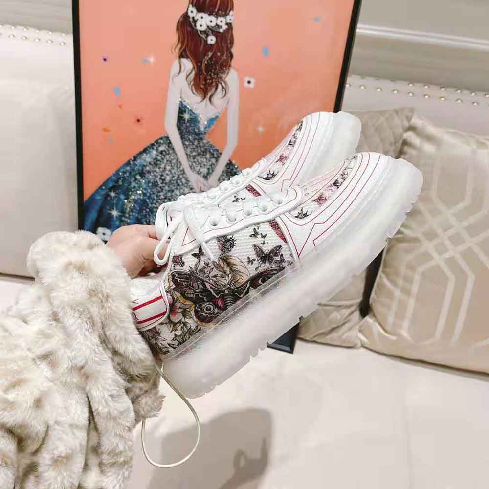 Dior Women Addict Sneaker White Calfskin and Technical Fabric - image 6