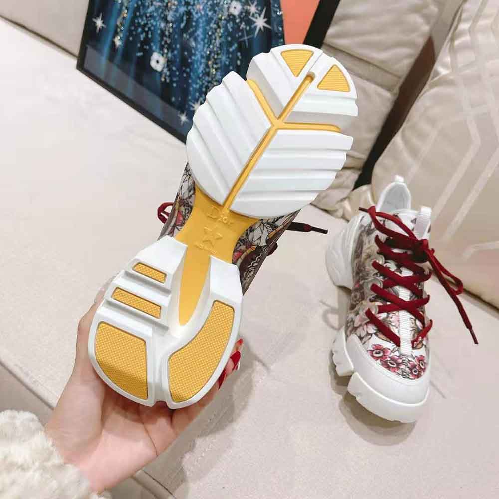 Dior Women D-Connect Sneaker White Technical Fabric and Multicolor Butterfly Motif - image 10