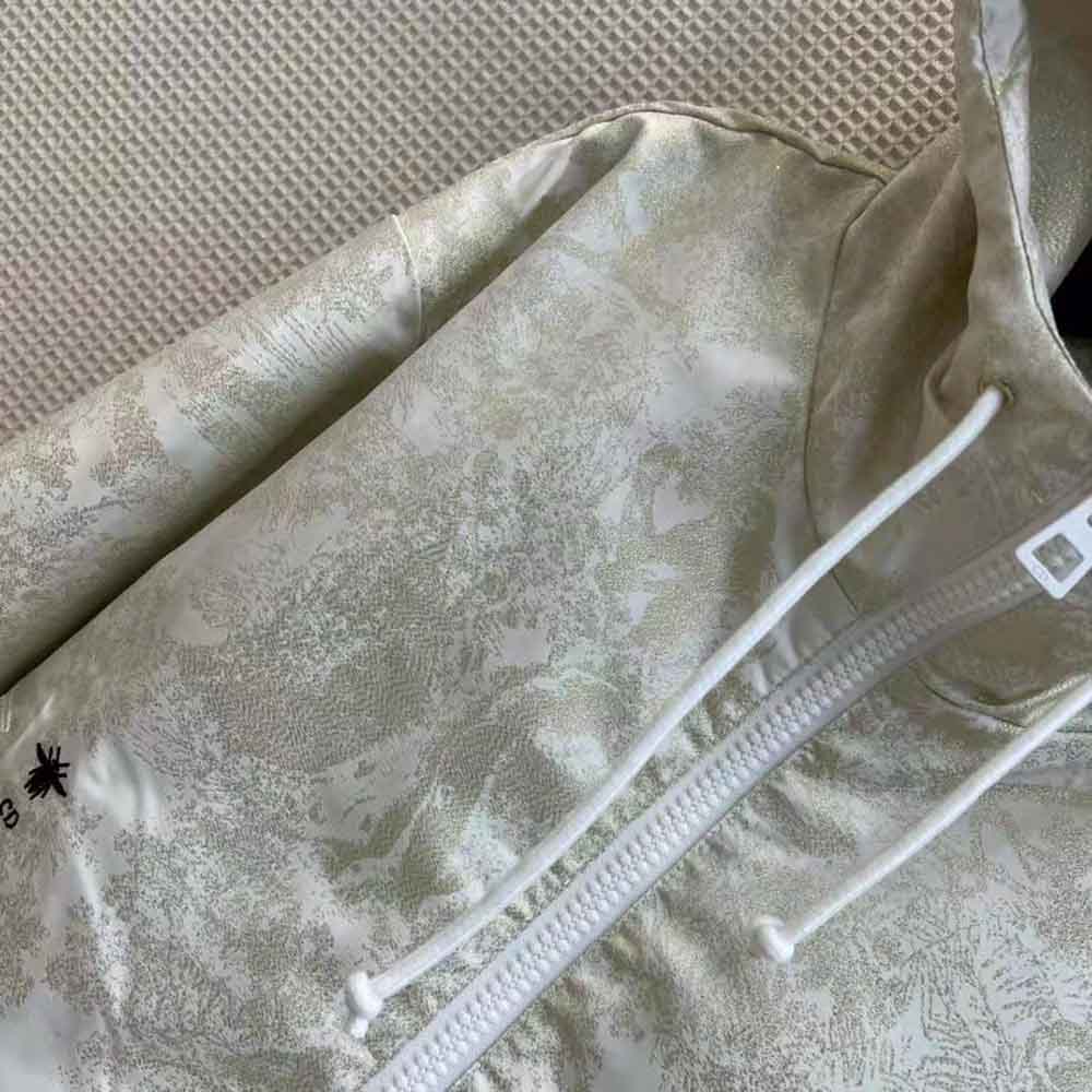 Dior Women D-Way windbreaker Gold-Tone Technical Taffeta Jacquard - image 9