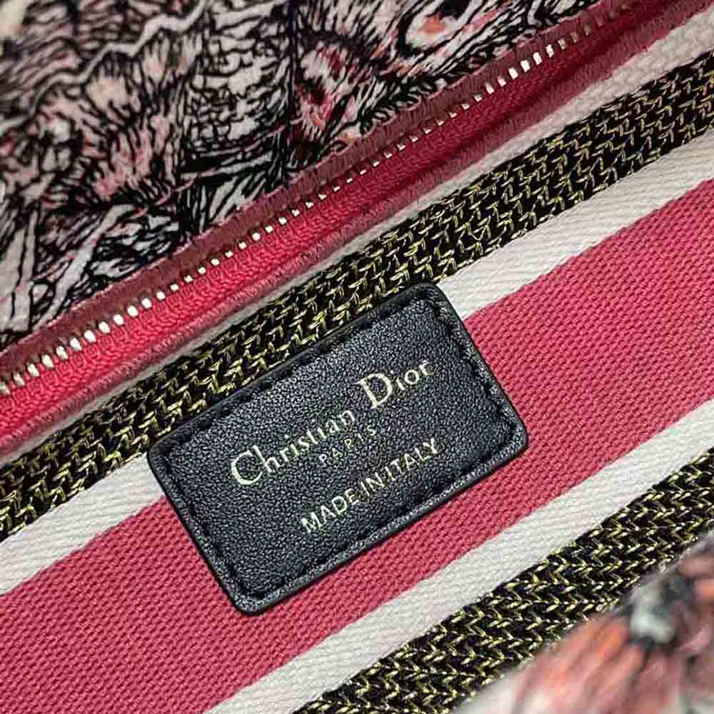Dior Women Medium Lady D-lite Bag Multicolor Butterfly Embroidery - image 10