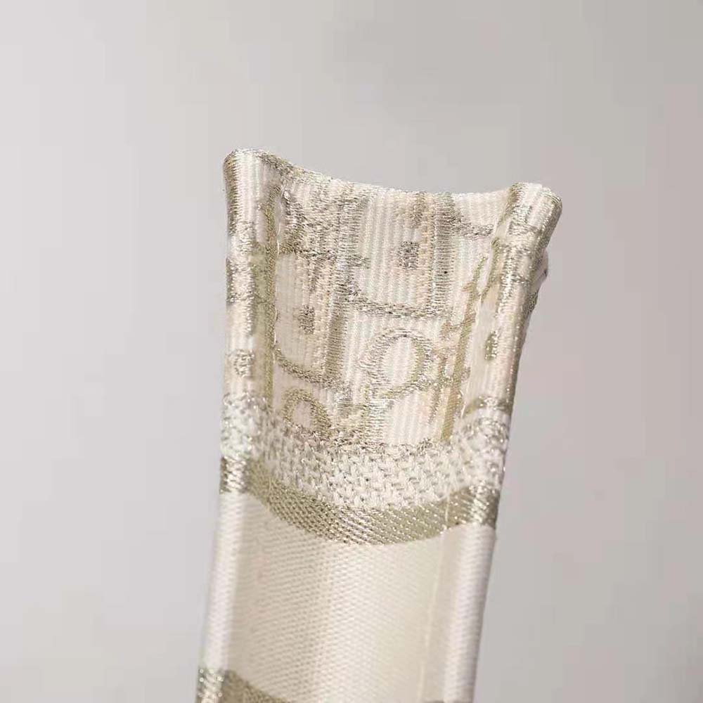 Dior Women Mini Dior Book Tote Gold-Tone Dior Oblique Embroidery - image 5
