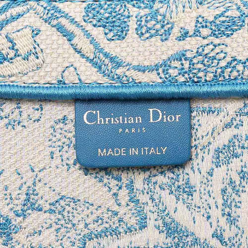 Dior Women Small Dior Book Tote Cornflower Blue Toile de Jouy Embroidery - image 9