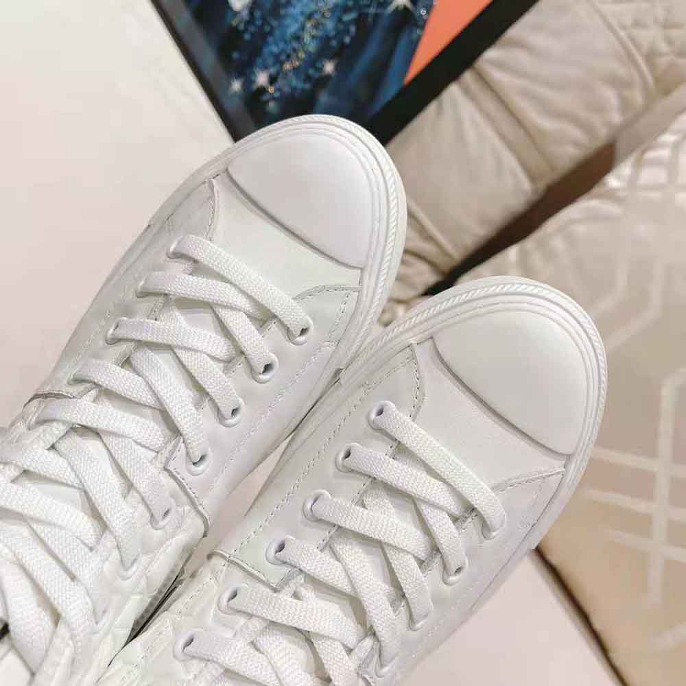 Dior Women Walk N Dior Star Sneaker White Dior Etoile Embossed Lambskin and Calfskin - image 8