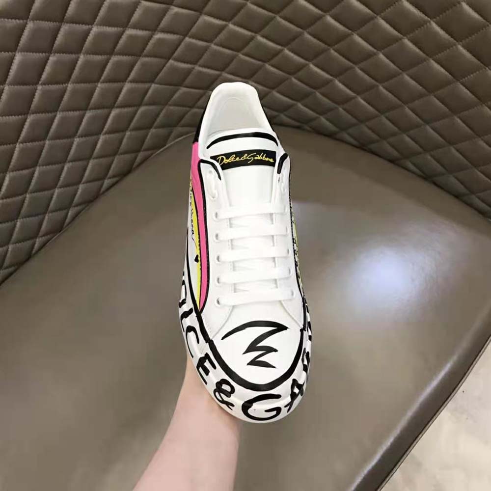 Dolce Gabbana D&G Women Limited Edition Portofino Sneakers-Pink - image 8