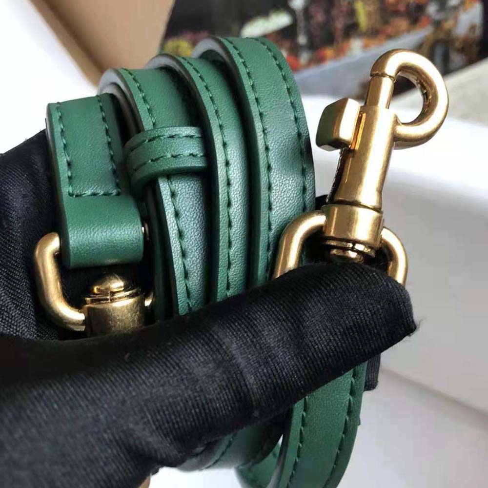 Dolce Gabbana D&G Women Small Smooth Calfskin Devotion Bag-Green - image 10