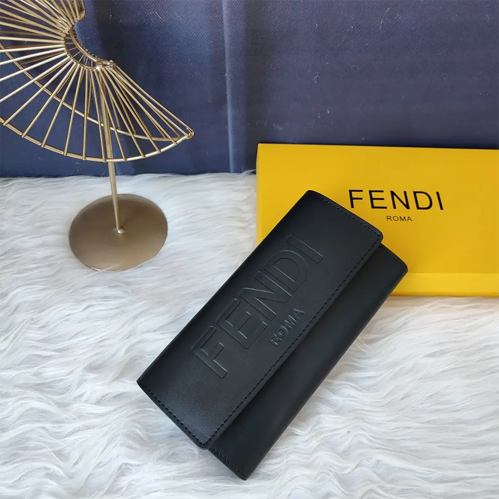 Fendi Women Continental White Leather Wallet Fastened with a Snap Button - image 10