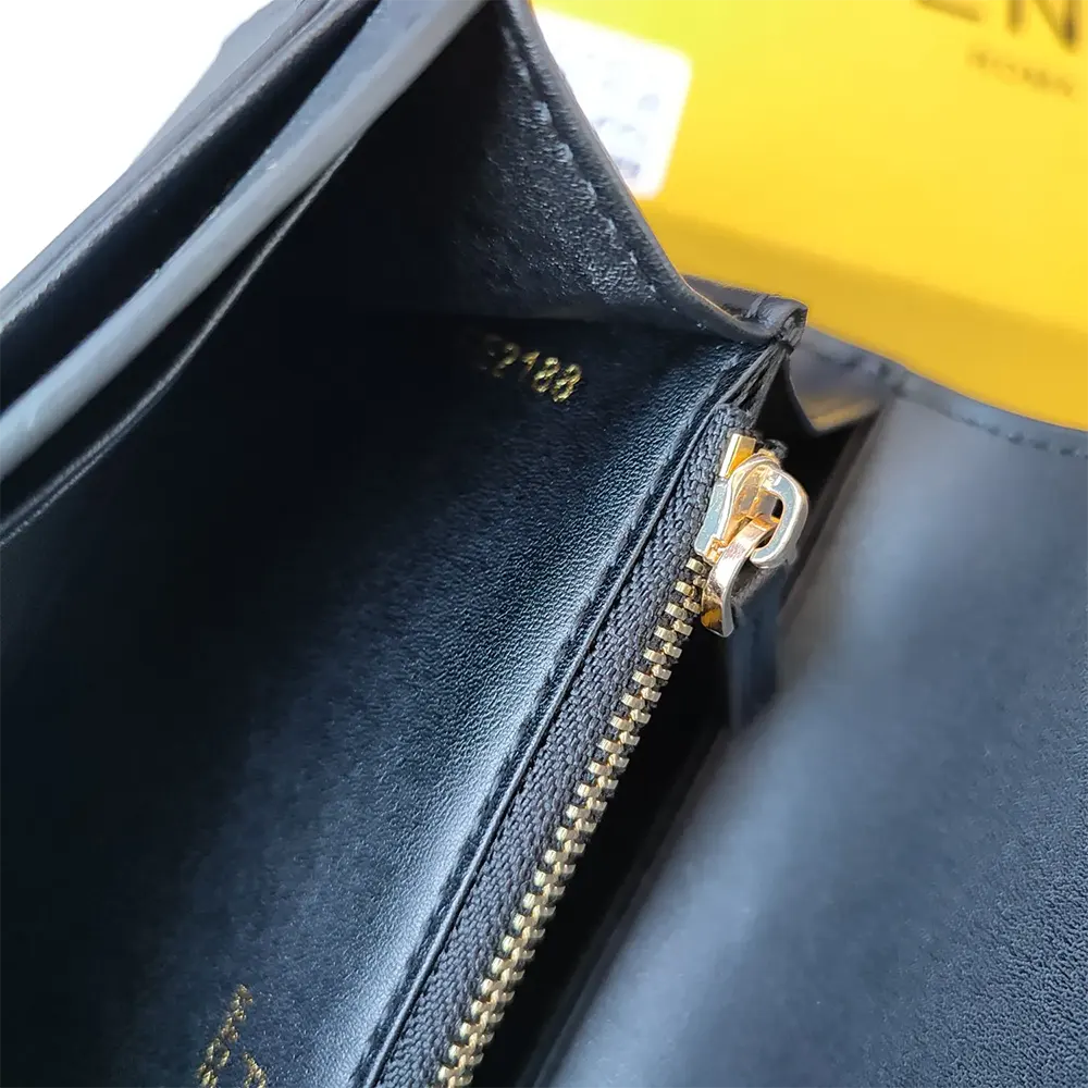 Fendi Women Continental White Leather Wallet Fastened with a Snap Button - image 17